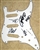 AC/DC Signed Autographed Strat Style Electric Guitar Pickguard 100% Authentic - All 5 Members