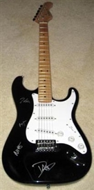 Foo Fighters Autographed Strat Style Electric Guitar 100% Authentic - Signed