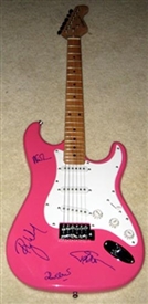 Pink Floyd Roger Waters Autographed Strat Style Electric Guitar 100% Authentic - Signed by Band