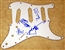 Rolling Stones Autographed Strat Style Electric Guitar Pickguard 100% Authentic - Signed by Band