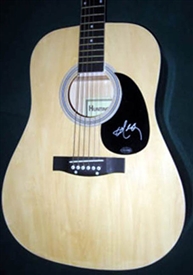 Willie Nelson Autographed Acoustic Guitar 100% Authentic