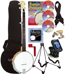 Gold Tone CC-100 Open Back Banjo Package Cripple Creek 5 String Banjo