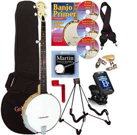 Gold Tone CC-100 Open Back Banjo Package Cripple Creek 5 String Banjo
