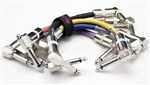 Joyo CM-11 6" Guitar Effects Pedal Patch Cables - Set of 6 Cable Bundle in Various Colors