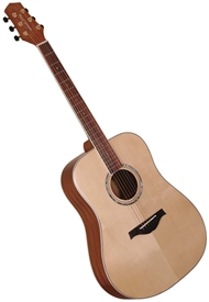 Wood Song D-NA Dreadnought Solid Sitka Top Acoustic Guitar w/ Bag