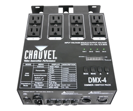 Chauvet DMX4LED 4-Channel Dimmer Relay Pack for LED Fixtures