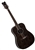 Dean AXS Series Quilt Ash Acoustic Guitar in Trans Black
