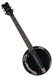 Dean Backwoods 6 Banjo Acoustic/Electric with Pickup in Black Chrome - BW6E BC