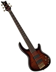 Dean Edge Pro 5-String Electric Bass Guitar w/ Hard Case in Tiger Eye