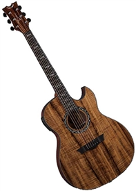 Dean Exhibition Koa Acoustic/Electric Guitar with Aphex EX KOA wtih Hard Case