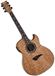 Dean Exhibition Thinbody Quilt Ash Acoustic/Electric Guitar EXQA GN