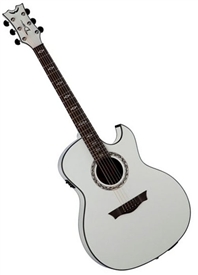 Dean Exhibition Ultra Acoustic/Electric Guitar with B-Band USB in Classic White w/ Deluxe Bag