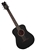 Dean Flight Mahogany Travel Guitar with Gig Bag in Black Satin