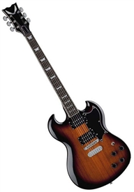 Dean Gran Sport SG Style Electric Guitar in Trans Brazilia w/ Hard Case