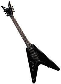 Dean VX Bolt On Electric Guitar in Classic Black Lefty