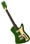 Airline Bighorn Solid Body Vintage Reissue Retro Electric Guitar - Red or Green