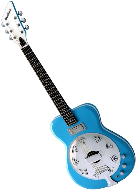 Eastwood Airline Folkstar Electric Dobro Resonator Guitar Red
