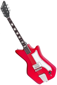 Eastwood Airline Jetsons Jr. 6-String Solid Body Electric Guitar - Red