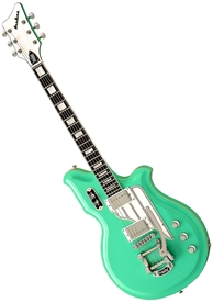 Airline Map DLX Deluxe National Reissue Retro Electric Guitar w Case - Green, Red, Black, White, Sunburst, Metallic Blue, Sky Blue