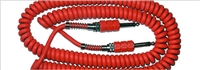 Eastwood Airline Coiled Guitar Cable - Red, Black or White
