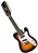 Eastwood Mandocaster 12 Solid Body Electric Mandolin 12-String Sunburst, Left Handed Sunburst, Seafoam Green