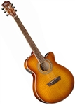 Washburn EA15ITB Mini Jumbo Acoustic/Electric Guitar w/ Case