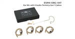 Galaxy Audio ESM4-OBG-4AT Single Ear Headset Microphone - Audio Technica Cables