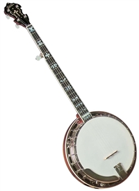 Gold Star GF-100FE Flying Eagle Mahogany 5 String Pro Banjo with Hard Case