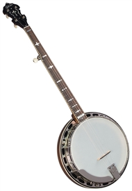 Gold Star GF-100JD Mahogany Resonator 5 String Pro Bluegrass Banjo with Case