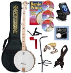 Deering Goodtime Openback Banjo Package 5-String Open Back Combo