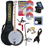 Deering Goodtime 2 Banjo Package Maple Resonator Goodtime Two Combo