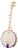 Deering Goodtime JR. Banjo 5 String Travel, Kids Open Back Junior Banjo Openback - Sinbad Purple