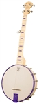 Deering Goodtime JR. Banjo 5 String Travel, Kids Open Back Junior Banjo Openback - Sinbad Purple