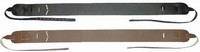 Gold Tone Leather Cradle Banjo Strap Black or Brown