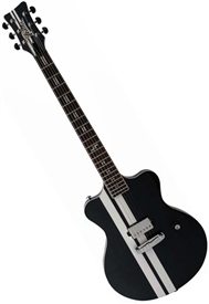 Italia Guitars Maranello Roadster (Speedster) I Solid Body Electric Guitar Single Pickup Black