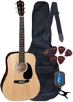 Johnson JG-610 Steel String Acoustic Guitar Package - Alpha Level