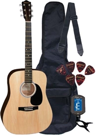 Johnson JG-610 Steel String Acoustic Guitar Package - Alpha Level