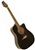 Kona K1BK K1 Series Dreadnought Cutaway Acoustic Guitar - Gloss Black