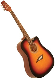 Kona K1SB Dreadnought Cutaway Acoustic Guitar - Sunburst