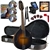 Kentucky KM-250 Artist A-Style Mandolin Pacakge All-Solid Sunburst with Case, Strings, DVD, Tuner, Strap