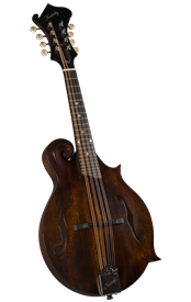 Kentucky KM-606 Deluxe All Solid Spruce & Maple F-Model Mandolin - Hand Rubbed Walnut Finish