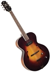The Loar LH-309-VS Hand Carved Archtop F-Hole Acoustic/Electric Jazz Guitar with Hard Case