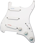 Lace Sensor Blue-Silver-Red Prewired Pickup Loaded Pickguard - White or Black