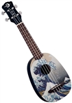 Luna UKE GWS Great Wave Soprano Pineapple Ukulele w/ Bag