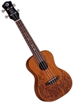 Luna Mo'o Mahogany Top Ukulele Concert Body Size Uke w/ Bag UKE MO MAH