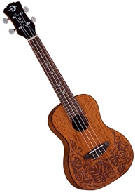 Luna Mo'o Mahogany Top Ukulele Concert Body Size Uke w/ Bag UKE MO MAH