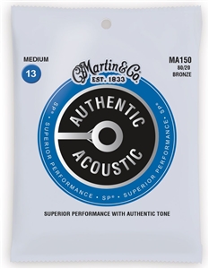 Martin MA150 80/20 Medium Bronze Round Wound Acoustic Strings