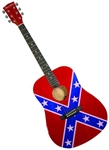 Main Street Rebel Flag Confederate General Lee Dreadnought Acoustic Guitar
