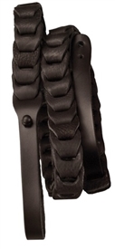 Morgan Monroe MDS-5 Link Leather Mandolin Strap - Black or Brown