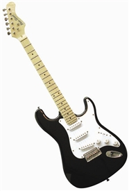 Main Street Double Cutaway Electric Guitar in Black MEDCBK